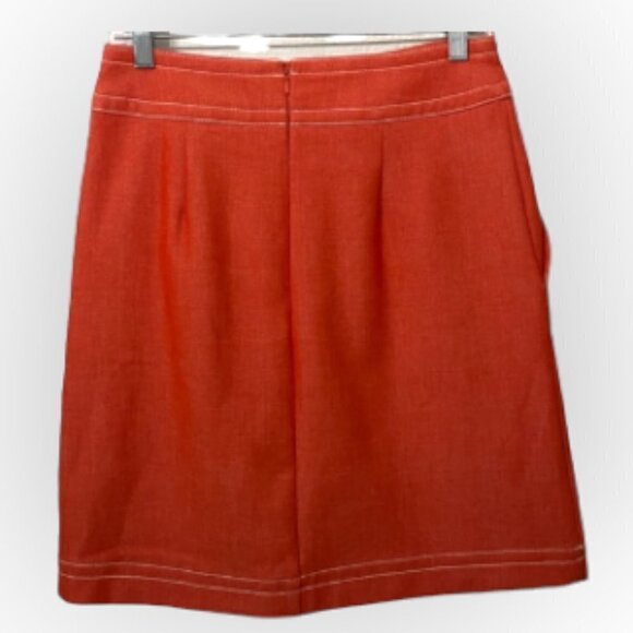 Ann Taylor Chambray Nautical Wrap A Line Skirt, Women's Size 4 - Picture 4 of 11